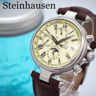 219 Steinhausen メンズ 自動巻き トリプルカレンダー スケルトン(腕時計(アナログ))