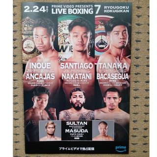 2/24ボクシング世界タイトルマッチ3試合パンフレット 井上拓真・中谷・田中(印刷物)