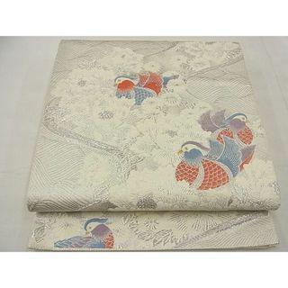 平和屋野田店◎六通柄袋帯　加賀菊園文　九百錦　金銀糸　逸品　BAAC6622ea(帯)