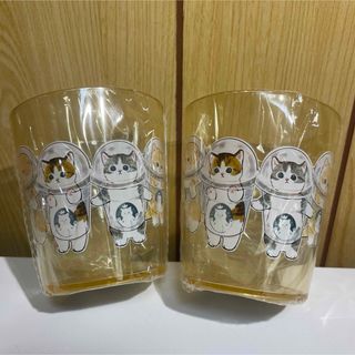 新品未開封　モフサンド　プラコップ　2個セット　猫　可愛い　子猫　コップ(キャラクターグッズ)