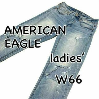 アメリカンイーグル(American Eagle)のアメリカンイーグル TOMGIRL US00 レギュラー クラッシュ加工(デニム/ジーンズ)