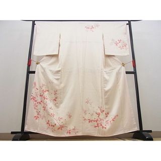 平和屋野田店■訪問着　刺繍　白椿　金彩　逸品　BAAC9675ts　(着物)