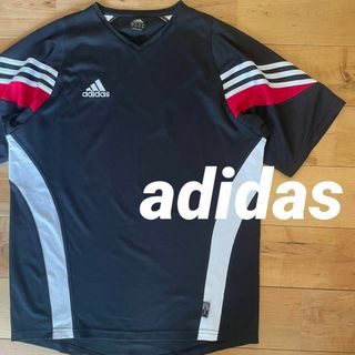 アディダス(adidas)の★adidasアディダス半袖プラクティスシャツLサイズブラックサッカーフットサル(ウェア)