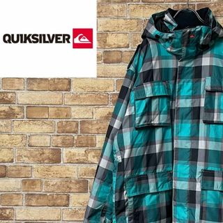 クイックシルバー(QUIKSILVER)のクイックシルバー　IDEALジッパー　スノージャケット　刺繍ロゴ　スノーボードM(その他)