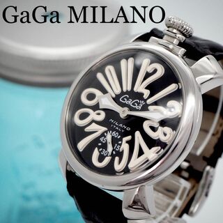 ガガミラノ(GaGa MILANO)の494 GaGa MILANO メンズ腕時計 手巻きマヌアーレ48 スモセコ(腕時計(アナログ))