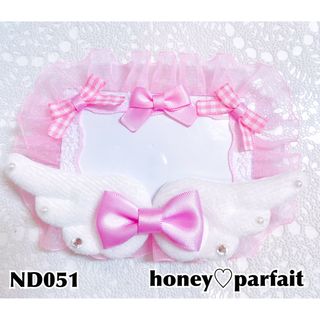 ♡デコ名札ケース♡  コンカフェ  お話会 握手会  天使   ♥ND051♥(アイドルグッズ)