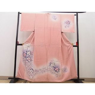 平和屋野田店■訪問着　草花文　暈し染め　逸品　BAAC7765yc(着物)