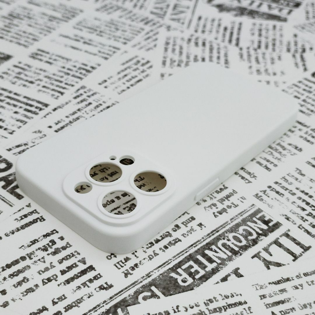iPhone 14Pro シリコンケース (05) ホワイト スマホ/家電/カメラのスマホアクセサリー(iPhoneケース)の商品写真
