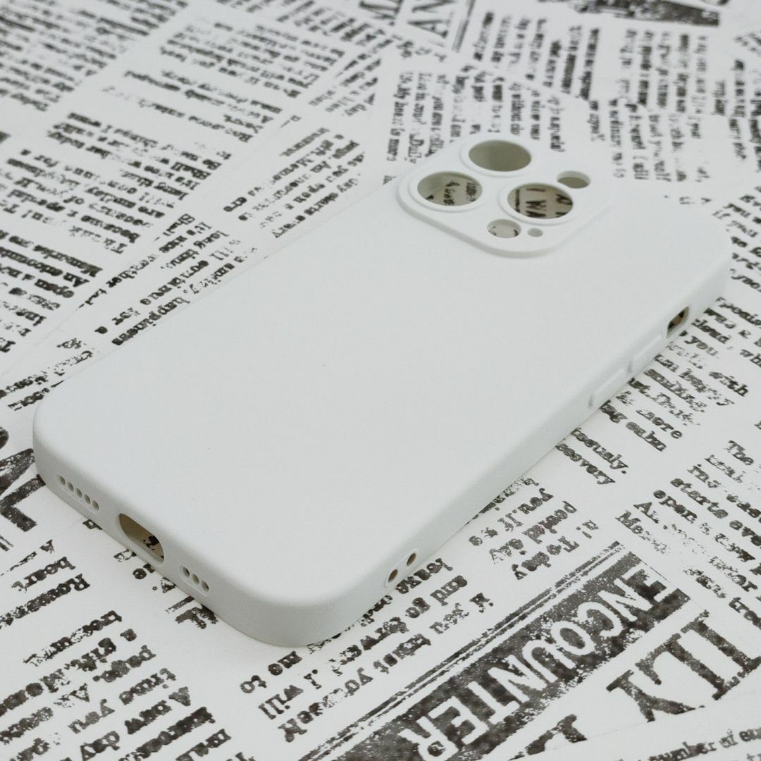 iPhone 14Pro シリコンケース (05) ホワイト スマホ/家電/カメラのスマホアクセサリー(iPhoneケース)の商品写真