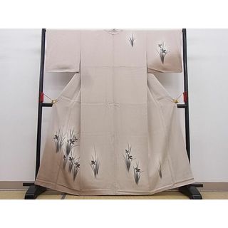 平和屋野田店■訪問着　手描き　草花文　暈し染め　逸品　未使用　BAAC7686hj(着物)