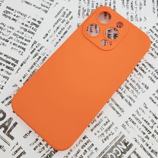 iPhone 14Pro シリコンケース (04) オレンジ(iPhoneケース)
