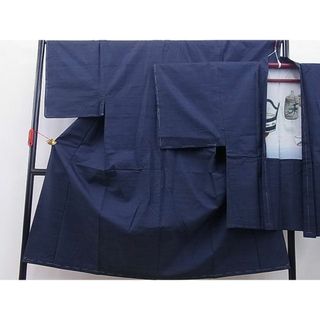 平和屋野田店■男性　本場大島紬　アンサンブル　80亀甲　逸品　未使用　BAAC8175gh(着物)