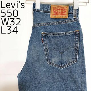 リーバイス(Levi's)のリーバイス550 Levis W32 ダークブルーデニム 青 パンツ 9114(デニム/ジーンズ)