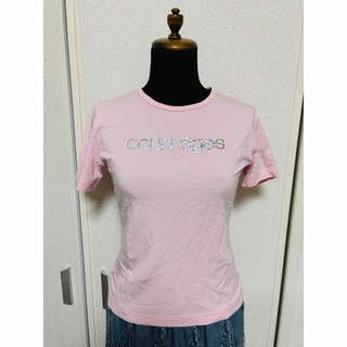 クレージュ(Courreges)の美品　状態考慮　クレージュ　半袖　トップス　Courreges ロゴ　Tシャツ(Tシャツ(半袖/袖なし))