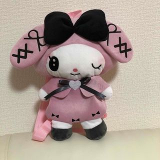 マイメロディ♡クロミ真夜中のメロクロぬいぐるみリュック2マイメロ