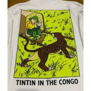 ヴィンテージTINTIN INTHE CONGO90年代タンタンの冒険Tシャツ 