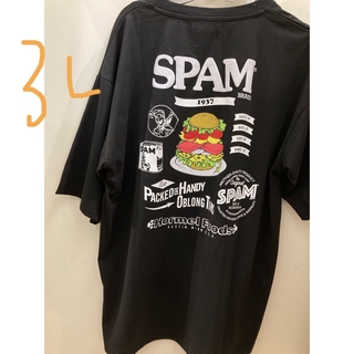 新品 大きいサイズメンズ 3L スパム Tシャツ 刺繍ロゴ SPAM 沖縄(Tシャツ/カットソー(半袖/袖なし))
