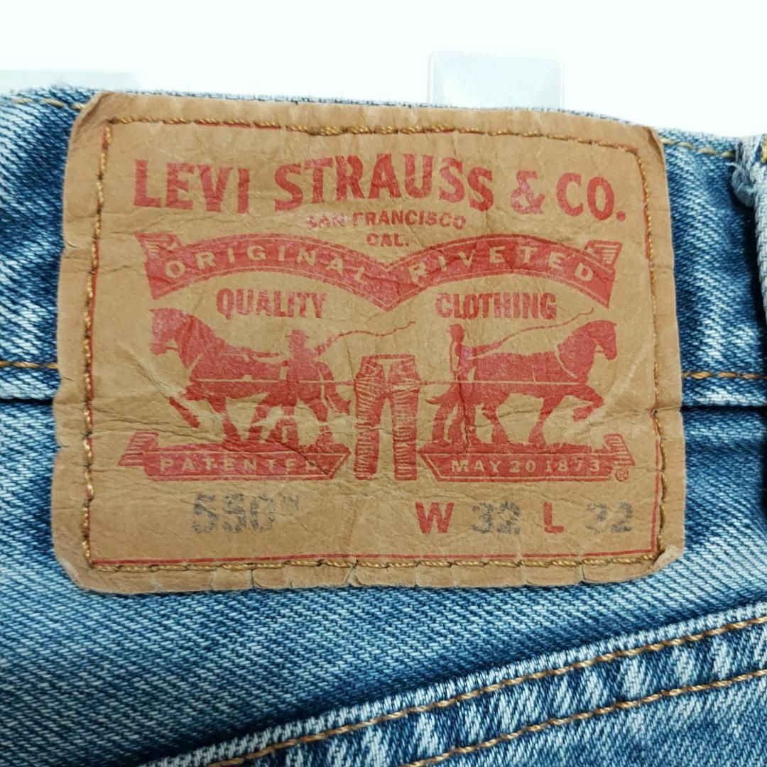 Levi's(リーバイス)のリーバイス550 Levis W32 ダークブルーデニム 青 パンツ 9115 メンズのパンツ(デニム/ジーンズ)の商品写真