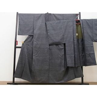 平和屋野田店■男性　紬　アンサンブル　霞文様　逸品　BAAC7775yc(着物)