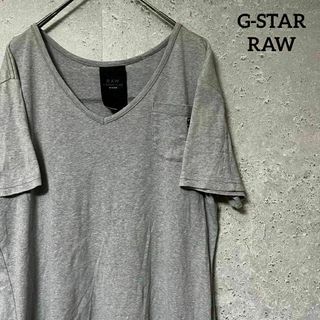 G-STAR RAW ジースターロゥ Tシャツ 半袖 ワンポイント 刺繍 S(Tシャツ/カットソー(半袖/袖なし))