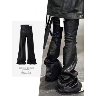 リックオウエンス(Rick Owens)のコーティング　フレア　ベルボトム(デニム/ジーンズ)