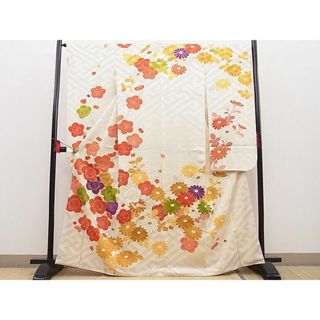 平和屋野田店■豪華振袖　駒刺繍　菊梅文　逸品　BAAD0959yc(振袖)