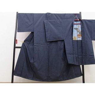 平和屋野田店■男性　本場大島紬　アンサンブル　80亀甲　総詰め　逸品　未使用　BAAC7800(着物)