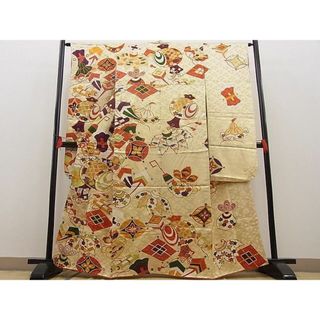 平和屋野田店■豪華振袖　駒刺繍　宝尽くし　金彩　逸品　BAAC8379yt(振袖)