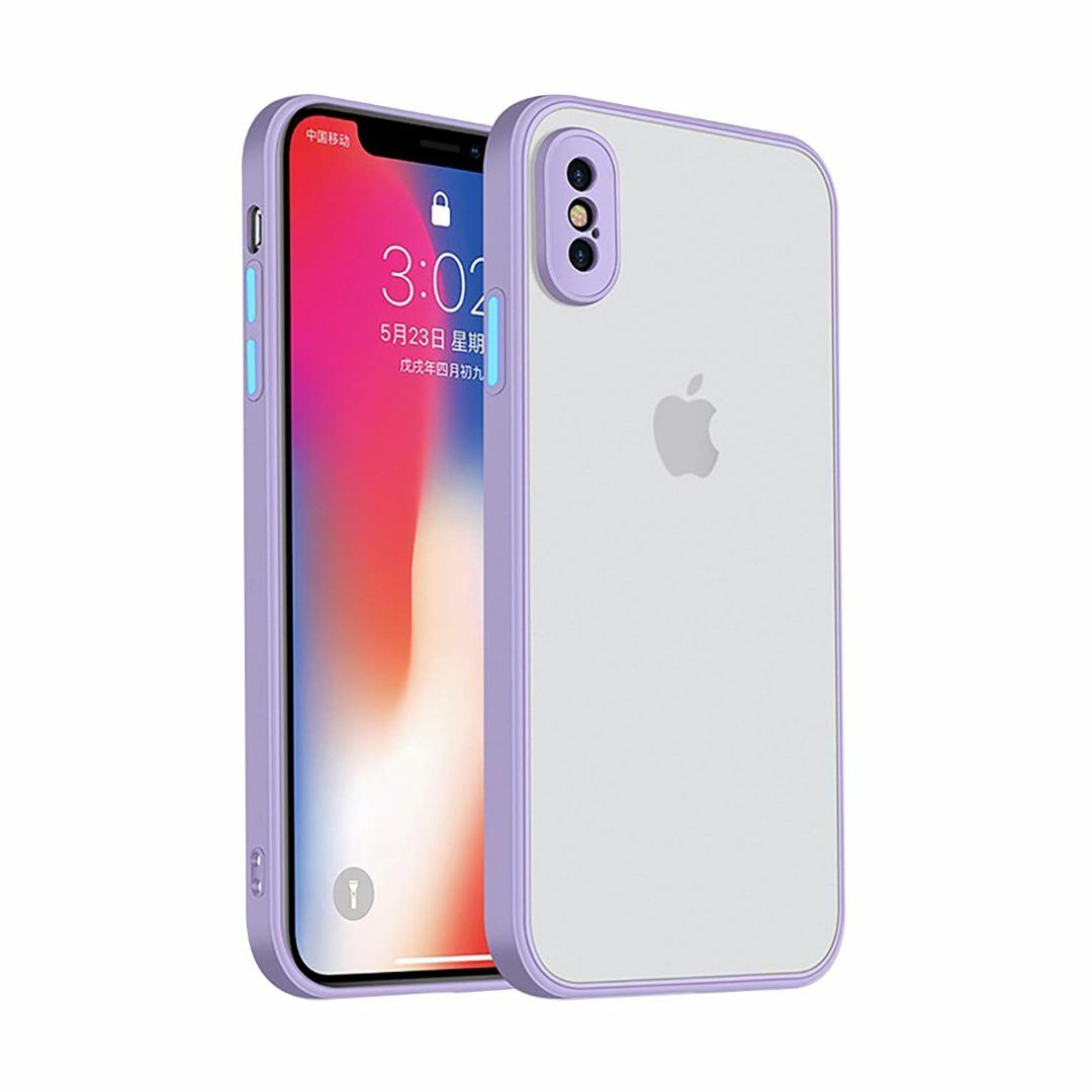 【色:パープル_サイズ:iPhone XR（6.1インチ）用】iyite iph スマホ/家電/カメラのスマホアクセサリー(その他)の商品写真