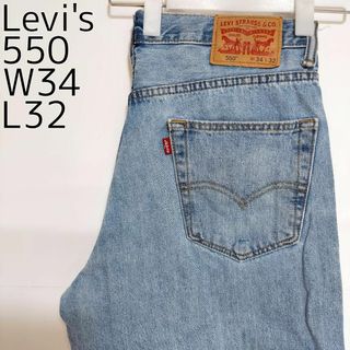 リーバイス(Levi's)のリーバイス550 Levis W34 ダークブルーデニム 青 パンツ 9118(デニム/ジーンズ)