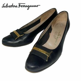 サルヴァトーレフェラガモ(Salvatore Ferragamo)のSalvatore Ferragamo ローファー パンプス 5 2/1 レザー(ハイヒール/パンプス)