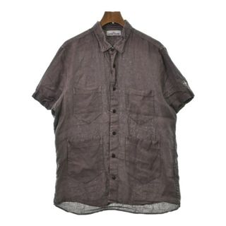 STONE ISLAND ストーンアイランド カジュアルシャツ -(M位) 紫 【古着】【中古】