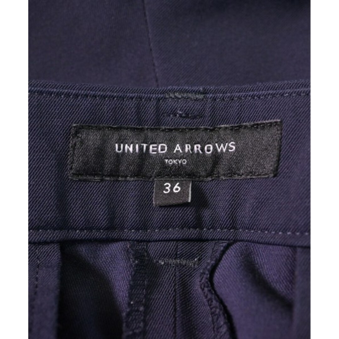 UNITED ARROWS(ユナイテッドアローズ)のUNITED ARROWS ユナイテッドアローズ スラックス 36(S位) 紺 【古着】【中古】 レディースのパンツ(その他)の商品写真