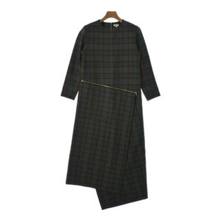 SCYE サイ ワンピース 38(M位) グレーx茶等(チェック) 【古着】【中古】