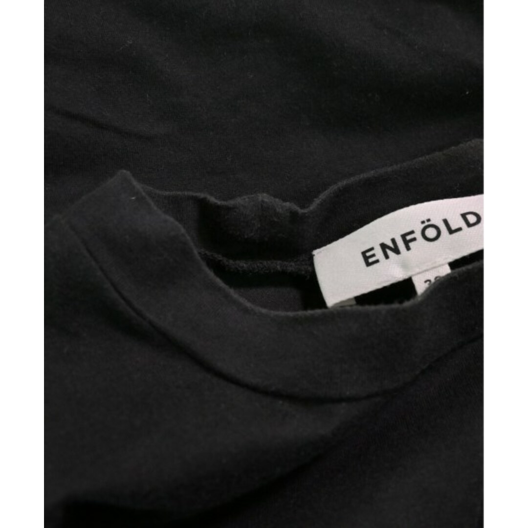 ENFOLD(エンフォルド)のENFOLD エンフォルド Tシャツ・カットソー 38(M位) 黒 【古着】【中古】 レディースのトップス(カットソー(半袖/袖なし))の商品写真