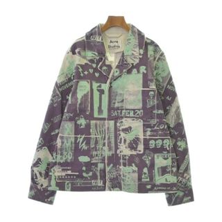 アクネストゥディオズ(Acne Studios)のAcne Studios ブルゾン（その他） -(M位) 紫x白x緑(総柄) 【古着】【中古】(その他)