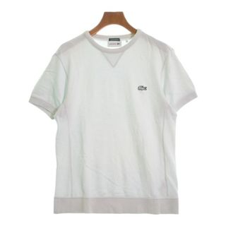 ラコステ(LACOSTE)のLACOSTE ラコステ Tシャツ・カットソー 3(M位) 水色 【古着】【中古】(カットソー(半袖/袖なし))