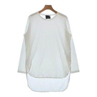 エイトン(ATON)のATON エイトン Tシャツ・カットソー 2(M位) 白 【古着】【中古】(カットソー(半袖/袖なし))