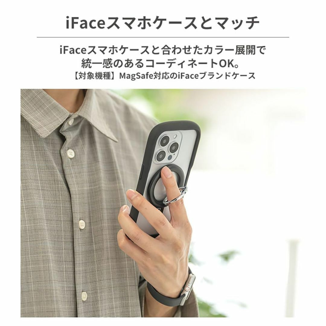 【色: パープル】iFace MagSynq Finger Ring Holde スマホ/家電/カメラのスマホアクセサリー(その他)の商品写真