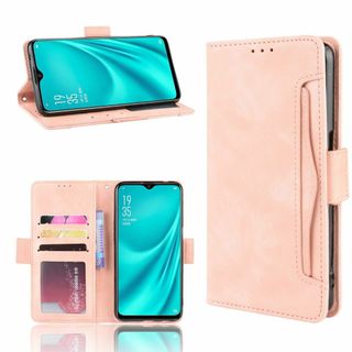 【色:ピンク】YEZHU Oppo Reno A 手帳型ケース・全面保護・カード(その他)