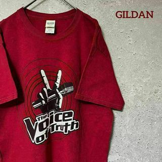 GILDAN ギルダン Tシャツ 半袖 voice of truthプリント M(Tシャツ/カットソー(半袖/袖なし))