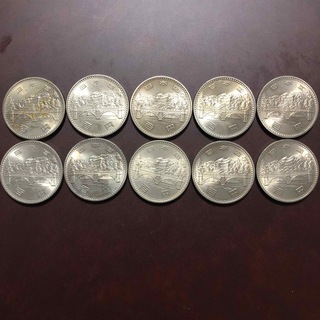 記念硬貨　昭和天皇御在位50年100円　10枚(貨幣)