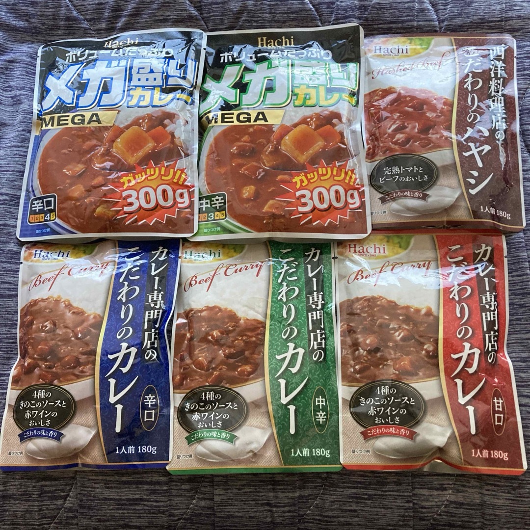 レトルトカレー・ハヤシ まとめ売り・6袋 食品/飲料/酒の食品(その他)の商品写真