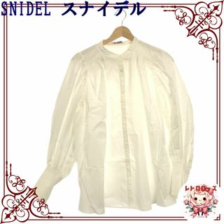 SNIDEL - SNIDEL スナイデル トップス ノーカラーシャツ カジュアル 長袖