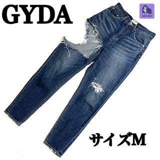 ジェイダ(GYDA)のGYDA　SIDE RIPPEDペグトッフデニムパンツ　サイズM(デニム/ジーンズ)