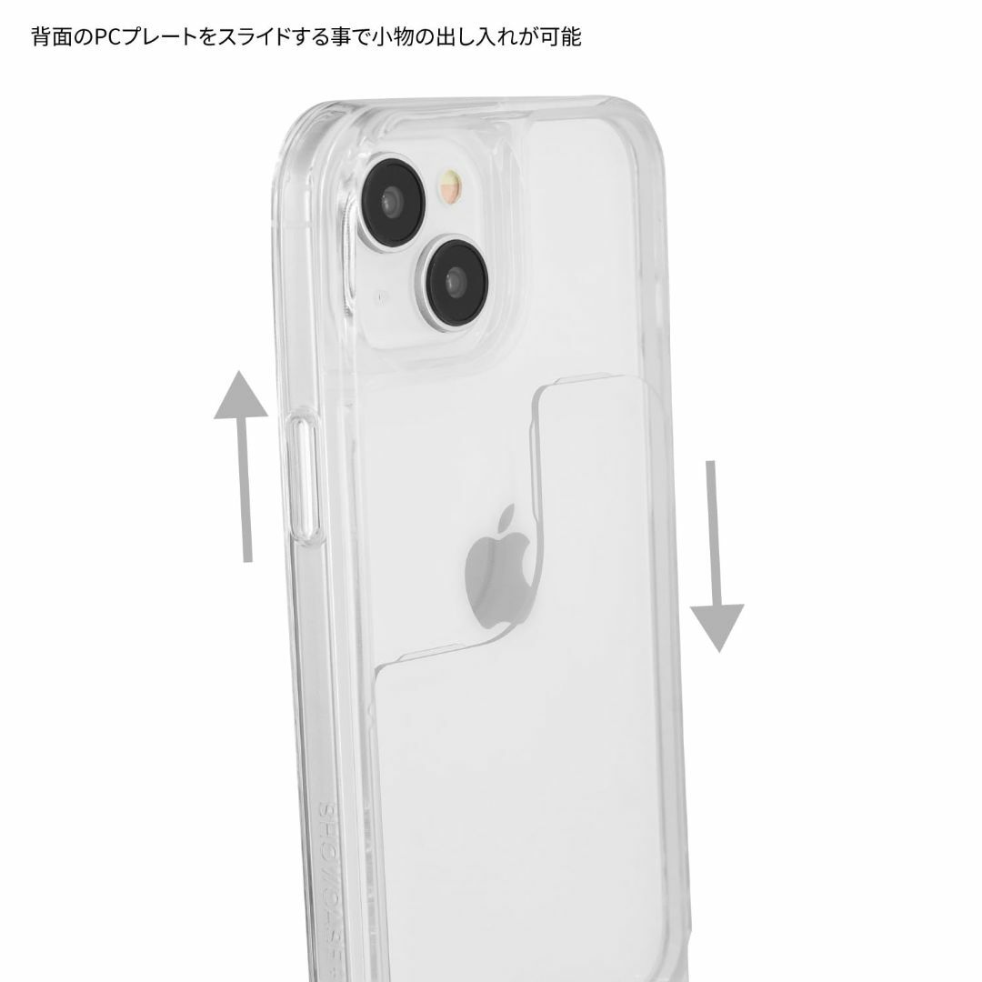 【色: ブラック＆ホワイト】グルマンディーズ SHOWCASE+ iPhone  スマホ/家電/カメラのスマホアクセサリー(その他)の商品写真