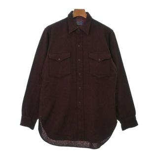 ペンドルトン(PENDLETON)のPENDLETON カジュアルシャツ 15 1/2(M位) 赤x黒(チェック) 【古着】【中古】(シャツ)