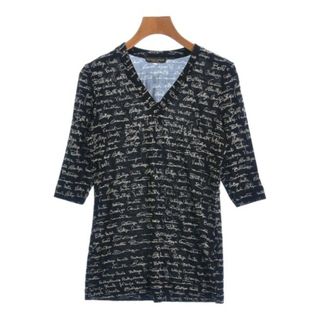 ボッテガヴェネタ(Bottega Veneta)のBOTTEGA VENETA Tシャツ・カットソー M 黒x白(総柄) 【古着】【中古】(カットソー(半袖/袖なし))