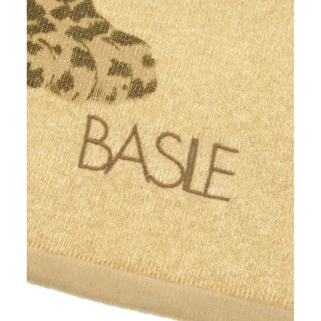 BASILE バジーレ マフラー - ベージュx茶 【古着】【中古】 レディースのファッション小物(マフラー/ショール)の商品写真