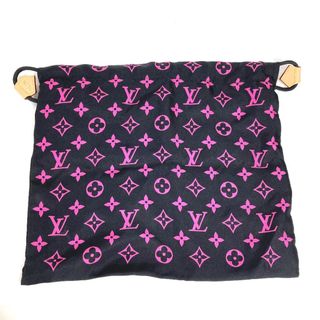 ルイヴィトン(LOUIS VUITTON)のルイヴィトン LOUIS VUITTON ポーチ MP2279  モノグラム  付属品のポーチのみ 巾着ポーチ ポーチ シルク ブラック 美品(ポーチ)